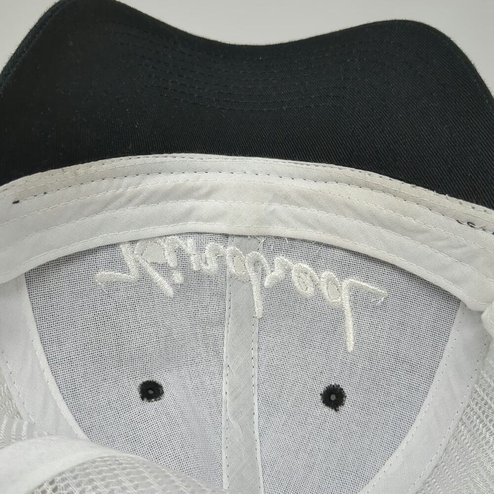 Kindred Motorworks Trucker Hat Black White One Size Mesh Back Snapback Logo Cap - Picture 8 of 9